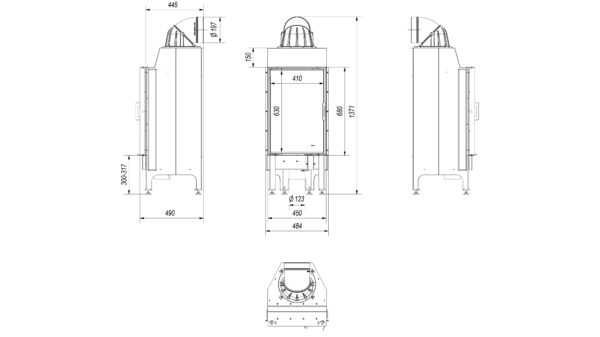 Kratki NADIA 10kW Prawy