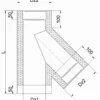 Trojnik-45 Trójnik dymowy 45° fi 180 mm